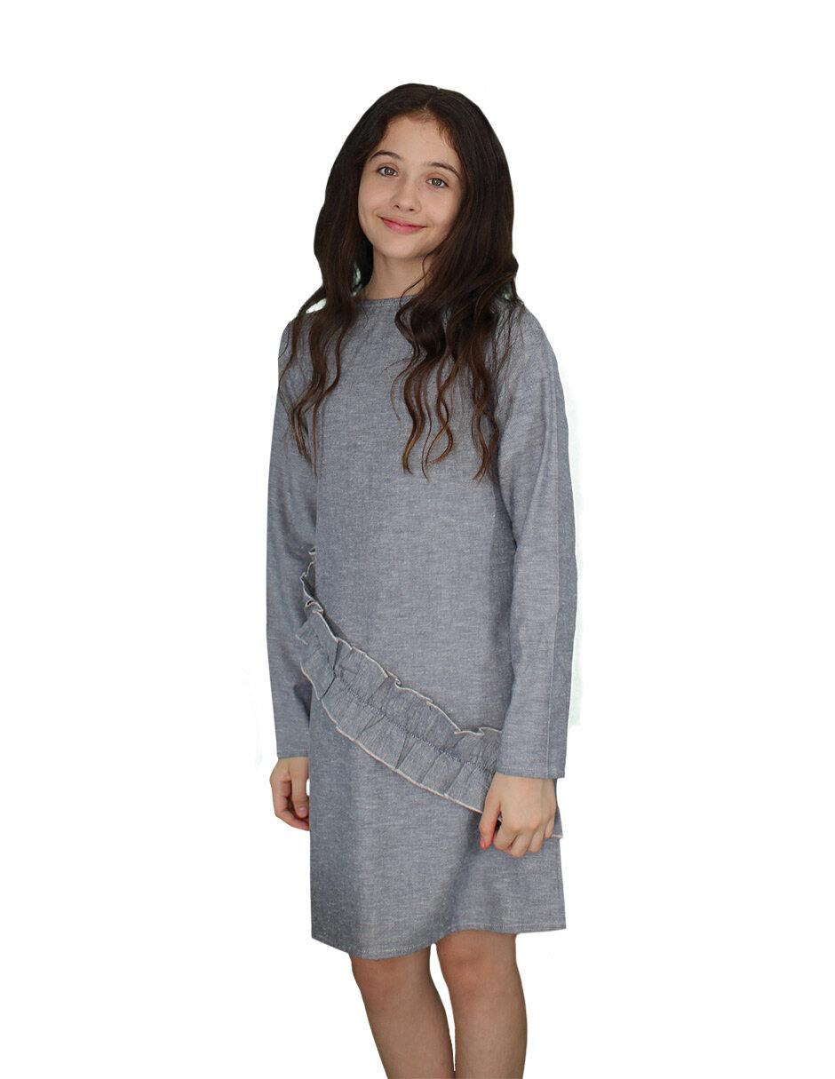 Vestido manga larga para niña